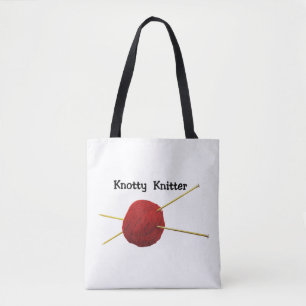 Bolso De Tela Tote Knotty Knitter
