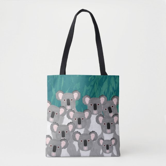 Bolso De Tela Tote Koalas Allover (Anverso)