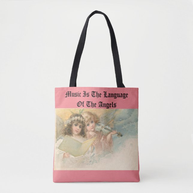 Bolso De Tela Tote Lenguaje De Los Ángeles (Anverso)