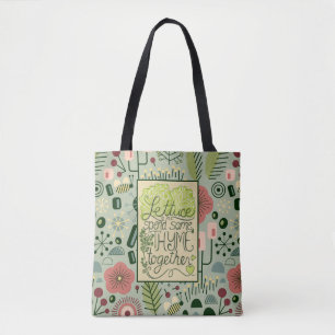 Bolso De Tela Tote Lettuce and Thyme Atomic Garden