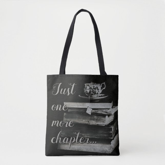 Bolso De Tela Tote libros de apenas un más capítulo (Anverso)