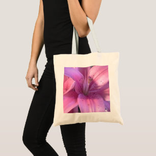 Bolso De Tela Tote Lily Rosa