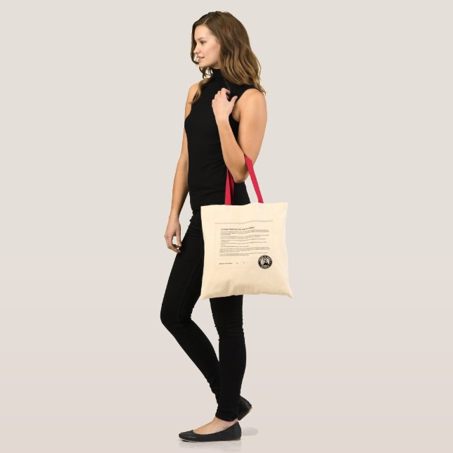 Bolso De Tela Tote limitado del estado (Anverso (modelo))