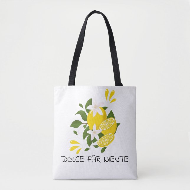 BOLSO DE TELA TOTE LIMONCELLO (Anverso)