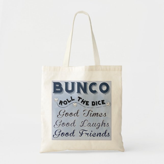 Bolso De Tela Tote lindo de Bunco - ruede los dados (Frente)