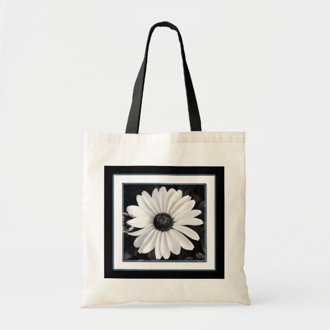 Bolso De Tela Tote lindo de la margarita (Frente)