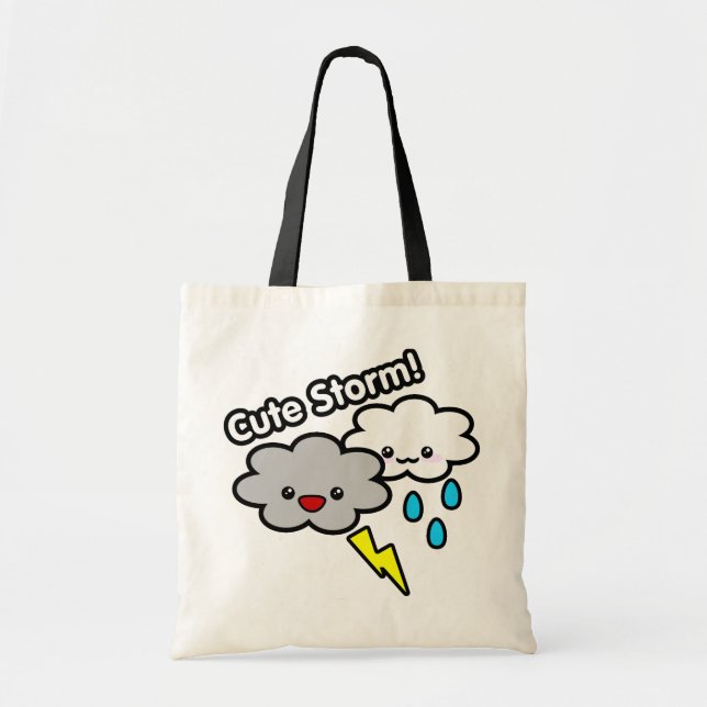 Bolso De Tela Tote lindo de la tormenta (Frente)