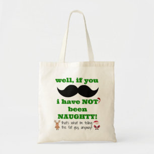 Bolso De Tela ¡Tote lindo del navidad, travieso o Niza?!!