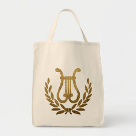 Bolso De Tela Tote Lira Dorada