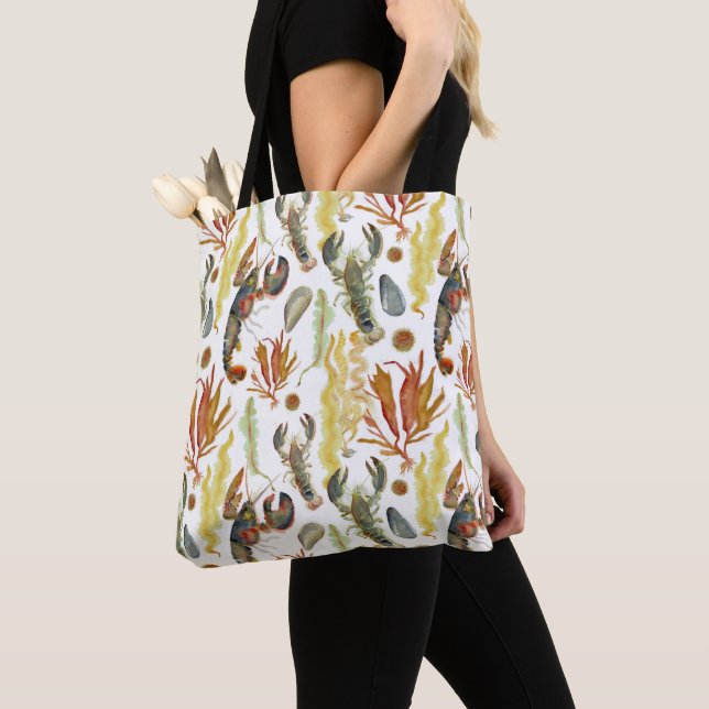 Bolso De Tela Tote Lobster de Cabo (Detalle)