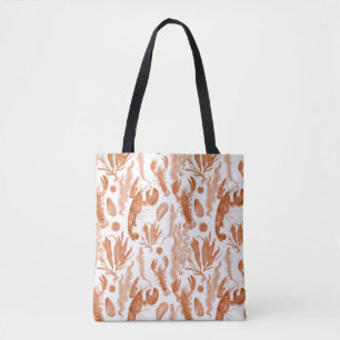 Bolso De Tela Tote Lobster del Cabo Rojo
