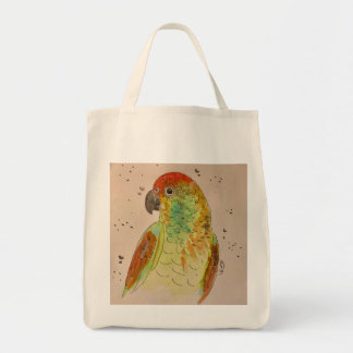 Bolso De Tela Tote loro multicolor