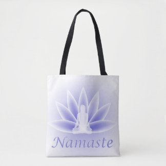 Bolso De Tela Tote Lotus Flower Pose Namaste