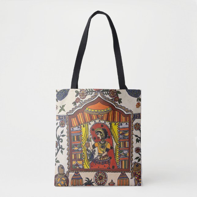 Bolso De Tela Tote Madhubani (Anverso)