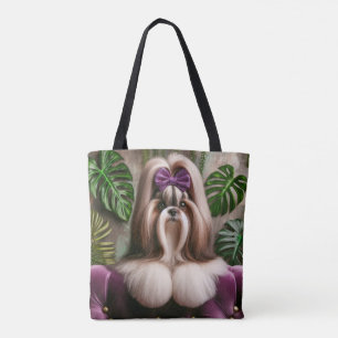 Bolso De Tela Tote Magnum Maximus Luxe Tropical Canvas