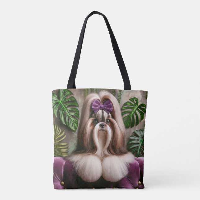 Bolso De Tela Tote Magnum Maximus Luxe Tropical Canvas (Reverso)