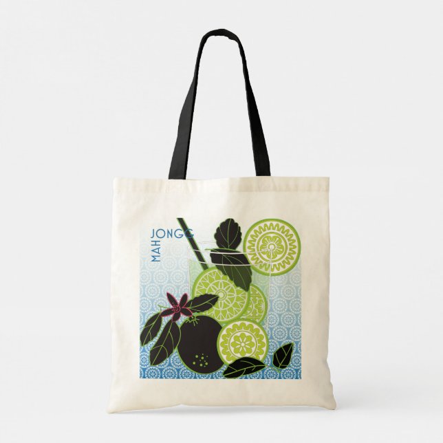 Bolso De Tela Tote Mah Jongg Limericks (Reverso)