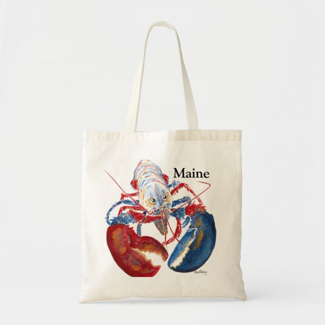 Bolso De Tela Tote Maine Lobster (Frente)