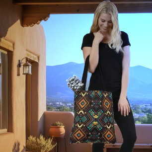 Bolso De Tela Tote Mandala de la Tierra