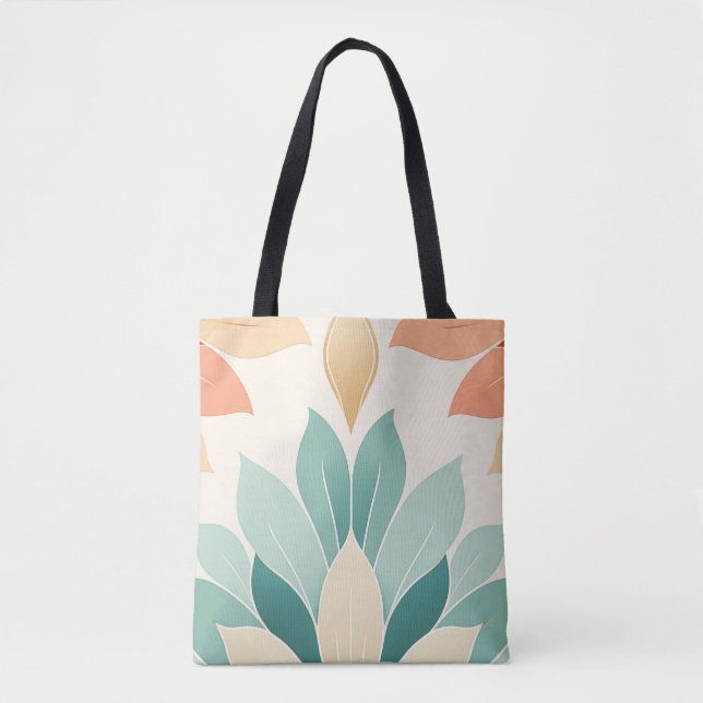 Bolso De Tela Tote Mandala Petals (Anverso)