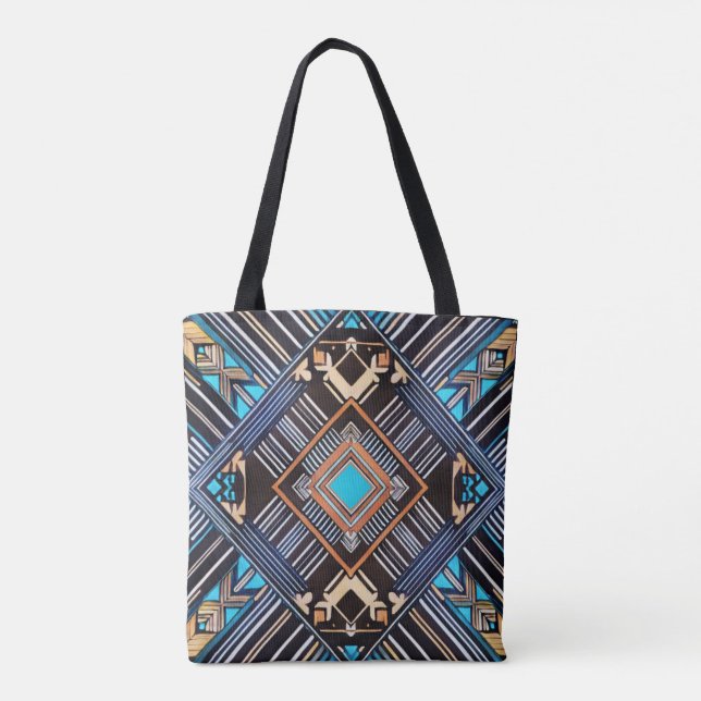 Bolso De Tela Tote Mandala Tierra (Reverso)