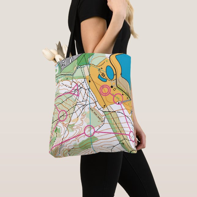 Bolso De Tela Tote - Mapa orientador (Detalle)