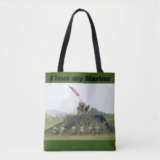 Bolso De Tela Tote marino