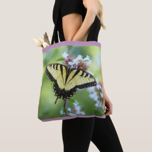 Bolso De Tela Tote mariposa
