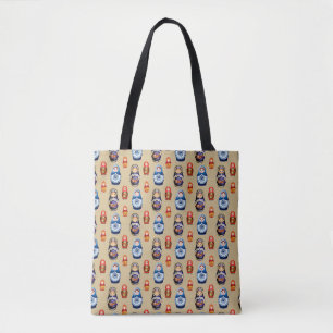 Bolso De Tela Tote Matryoshka