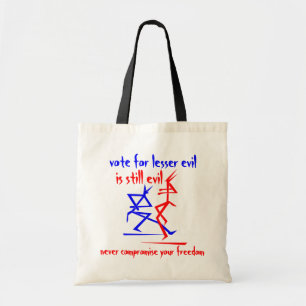 Bolso De Tela Tote menor del mal