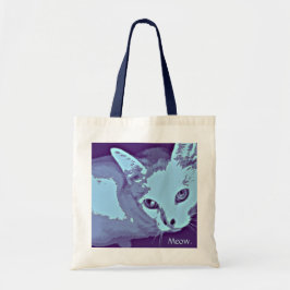 Bolso De Tela Tote Meow Kitty Deco