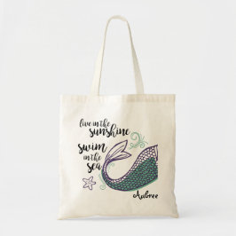 Bolso De Tela Tote Mermaid Tail