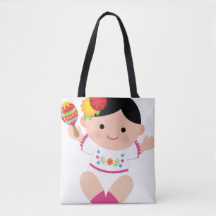 Bolso De Tela Tote mexicano, Senorita Bag del bebé