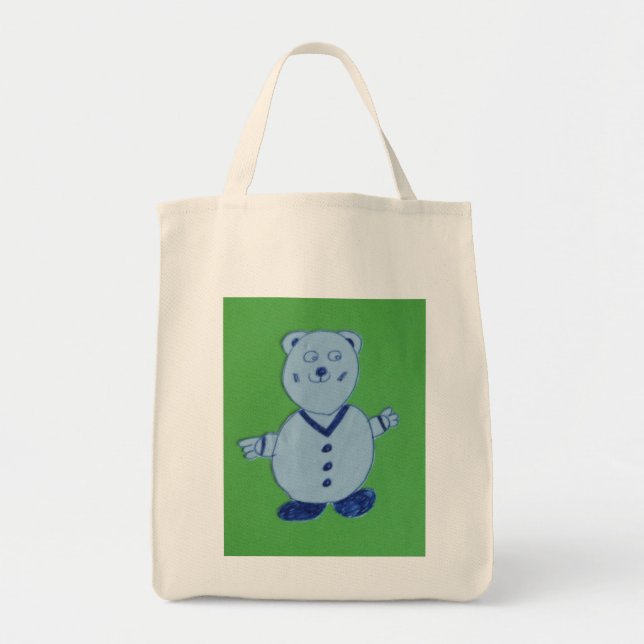 Bolso De Tela Tote Mike Grocery (Frente)