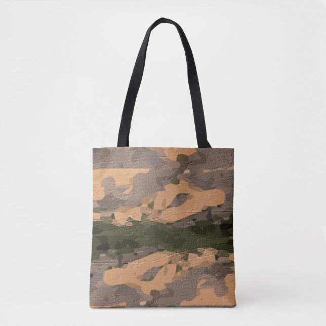 Bolso De Tela Tote Militar Moda Camo (Anverso)