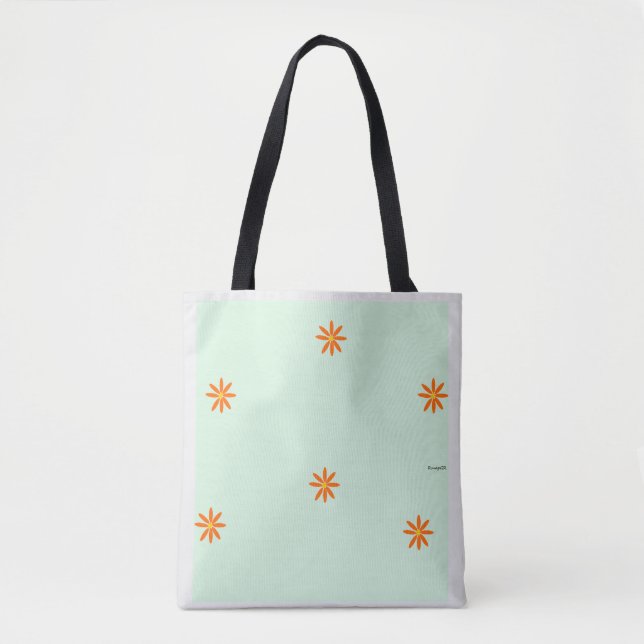 Bolso De Tela Tote Mini Daisies (Anverso)