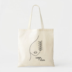 Bolso De Tela Tote minimalista de Carpe diem