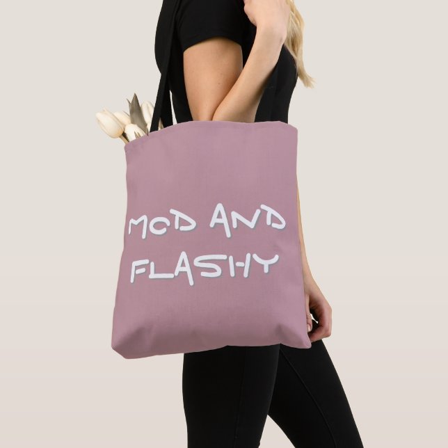 Bolso De Tela Tote Mod y Flashy (Detalle)
