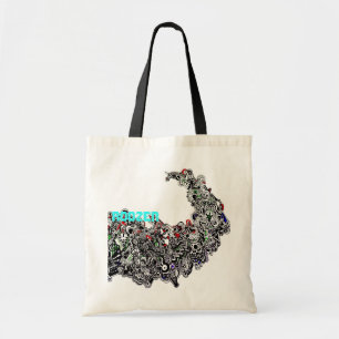 Bolso De Tela tote modelado