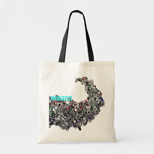 Bolso De Tela tote modelado (Frente)