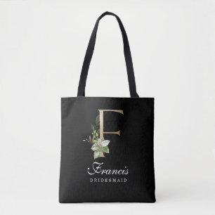 Bolso De Tela Tote Monograma de la dama de honor