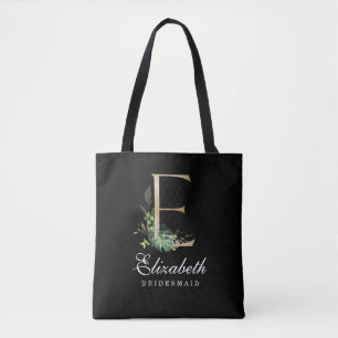 Bolso De Tela Tote Monograma de la dama de honor