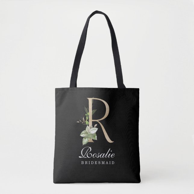 Bolso De Tela Tote Monograma de la dama de honor (Anverso)