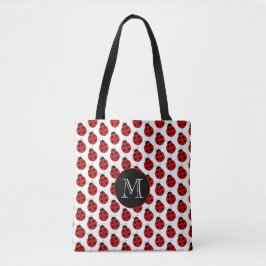Bolso De Tela Tote Monograma de Ladybug