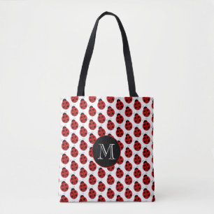 Bolso De Tela Tote Monograma de Ladybug