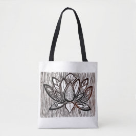 Bolso De Tela Tote Monster Lotus