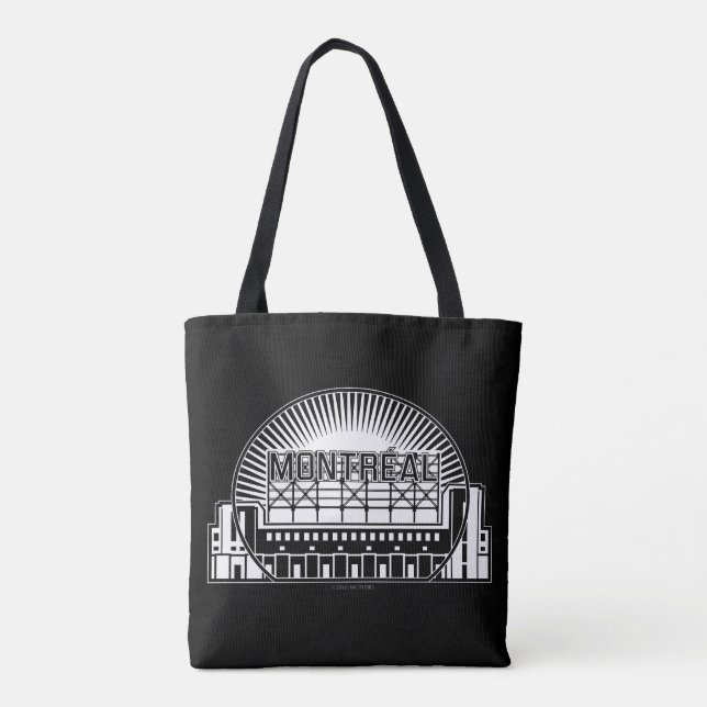 Bolso De Tela Tote Montréal Landmark (Reverso)