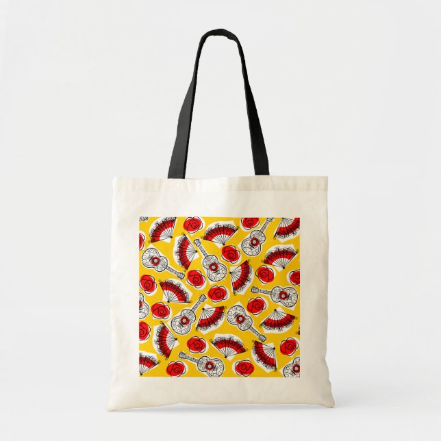 Bolso De Tela Tote múltiple de souvenirs españoles (Frente)