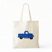 Tote multipropósito de diseño de camión azul pinta