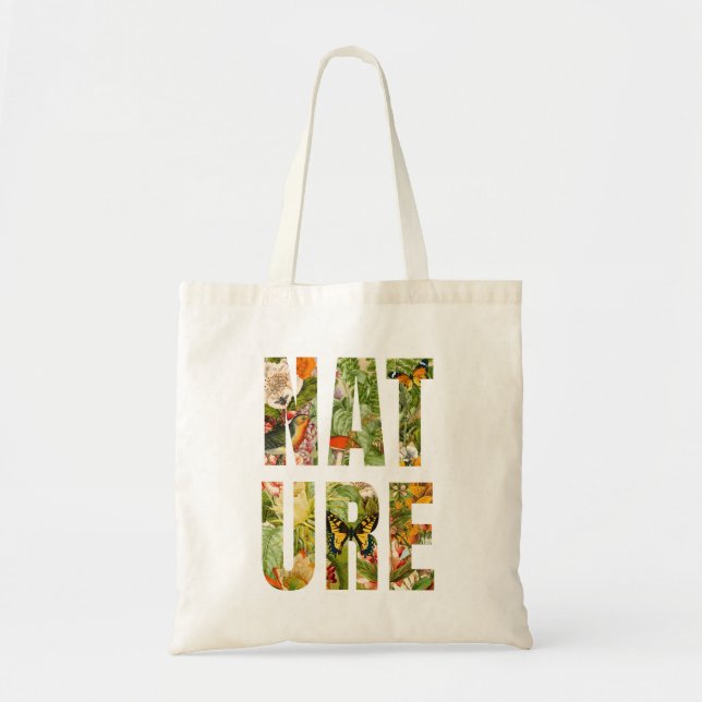 Bolso De Tela Tote natural (Frente)